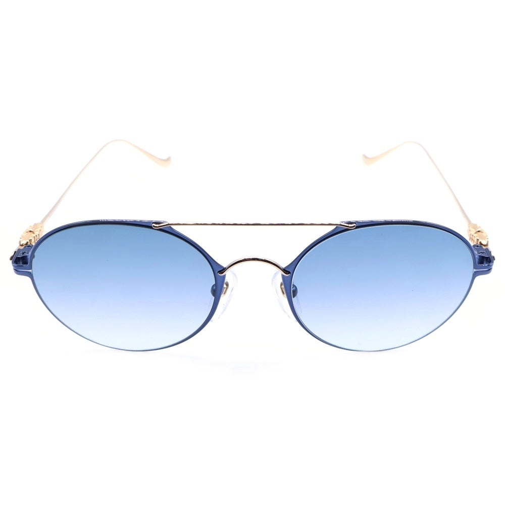 CHROME HEARTS(クロムハーツ) PAIRASS フローラル ダブルブリッジ カラーレンズサングラス アイウェア 眼鏡 ネイビー/ゴールド