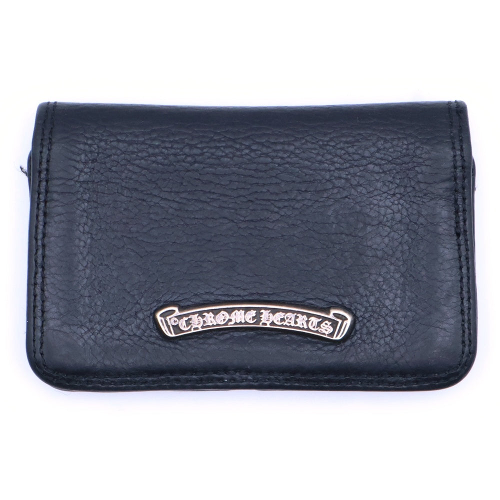 CHROME HEARTS(クロムハーツ) CRD CSE3PKTWDV1 アーチロゴプレート3ポケットレザーカードケース