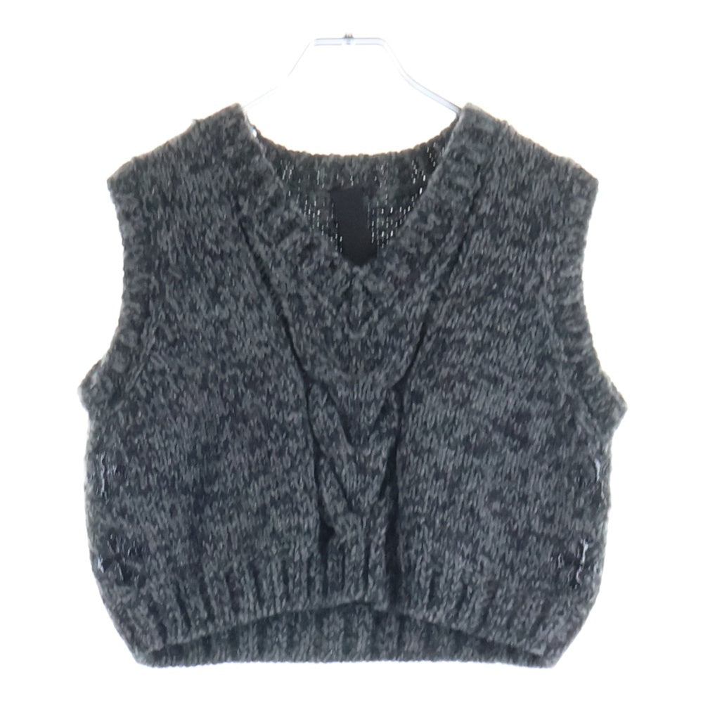 CHROME HEARTS(クロムハーツ) Y NOT カシミア CHプラスパッチ ニットベスト グレー