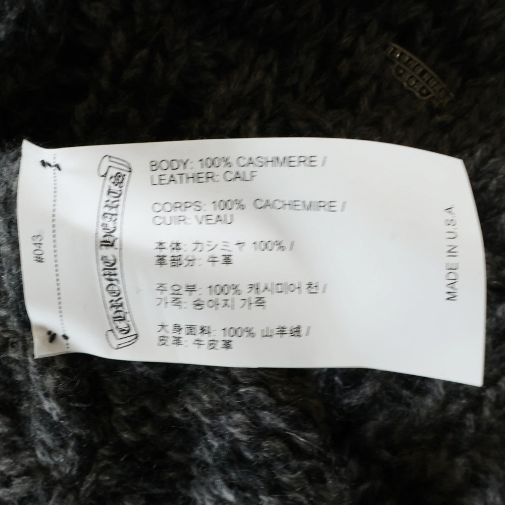 CHROME HEARTS(クロムハーツ) Y NOT カシミア CHプラスパッチ ニットベスト グレー