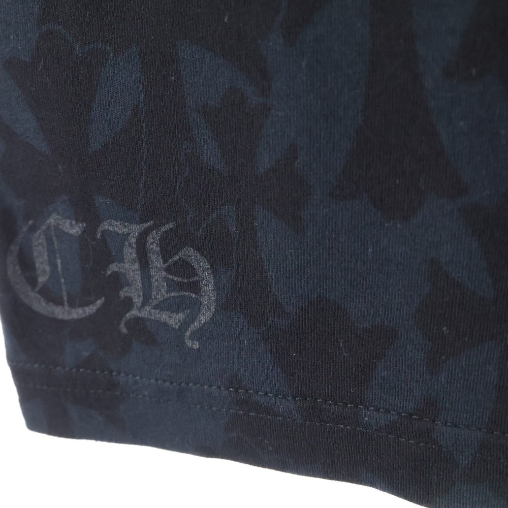 CHROME HEARTS(クロムハーツ) CH S/S セメタリークロス総柄プリント 半袖Tシャツカットソー ブラック