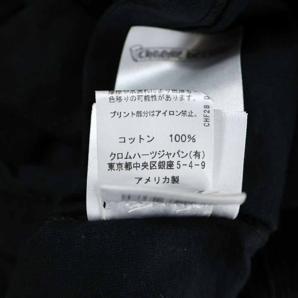 CHROME HEARTS(クロムハーツ) CH S/S セメタリークロス総柄プリント 半袖Tシャツカットソー ブラック