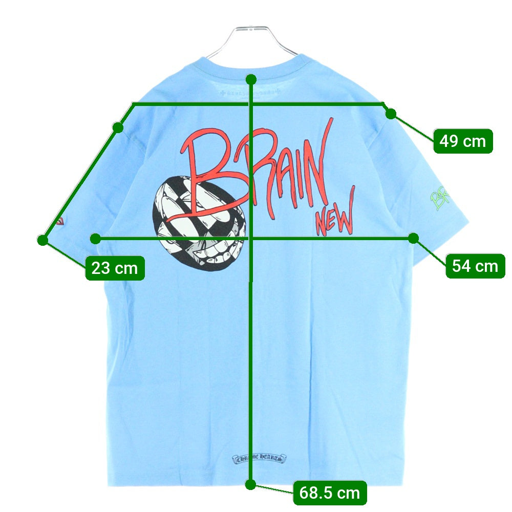 CHROME HEARTS(クロムハーツ) ×MATTY BOY PPO BRAIN NEW T-SHIRT BLUE 半袖Tシャツカットソー ブルー