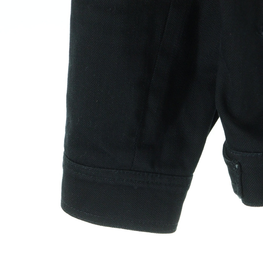 CHROME HEARTS(クロムハーツ) DENIM CLASSIC JEAN デニムクラシックジーン バックフレアニー 裏地エルメス ジャケット Gジャン ブラック