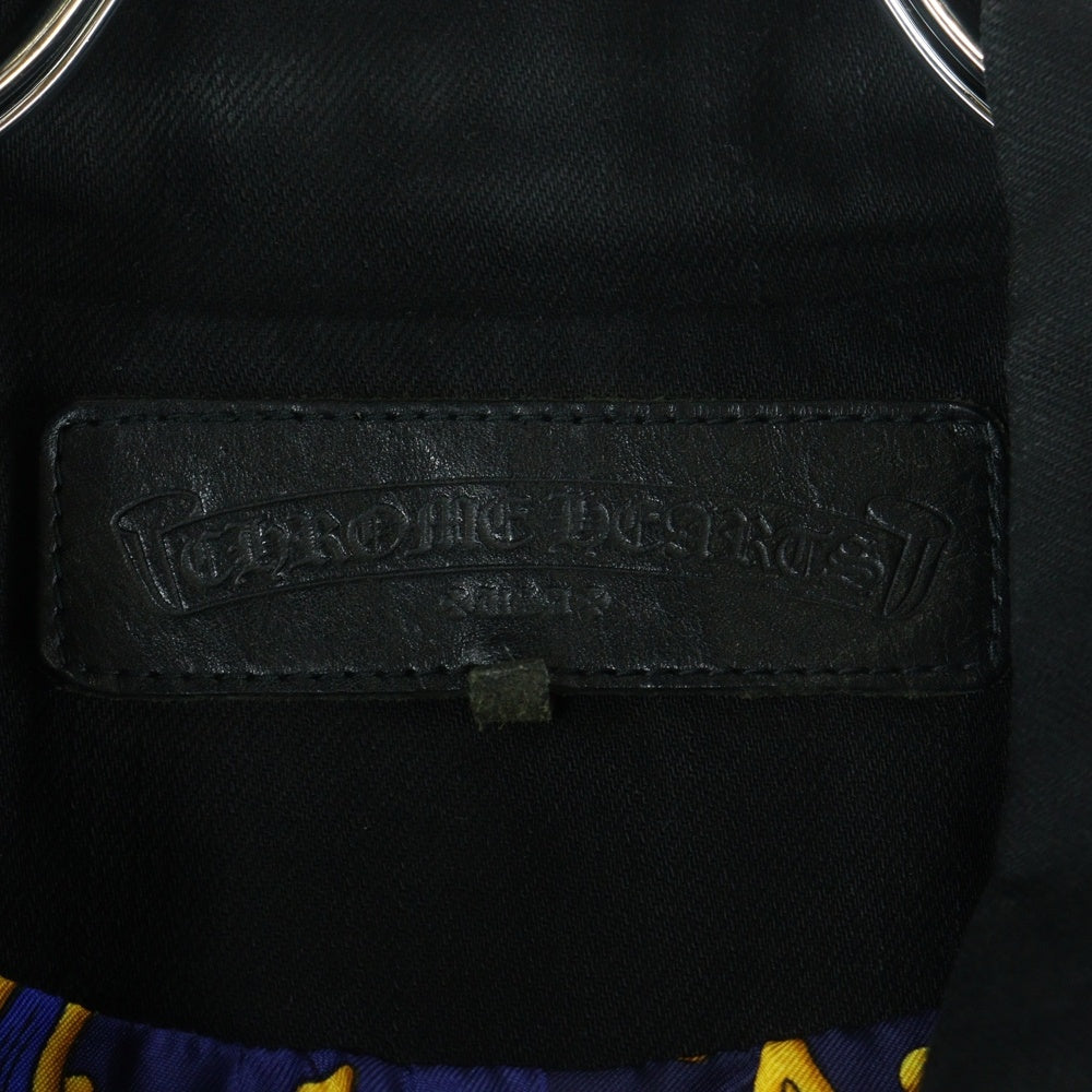 CHROME HEARTS(クロムハーツ) DENIM CLASSIC JEAN デニムクラシックジーン バックフレアニー 裏地エルメス ジャケット Gジャン ブラック