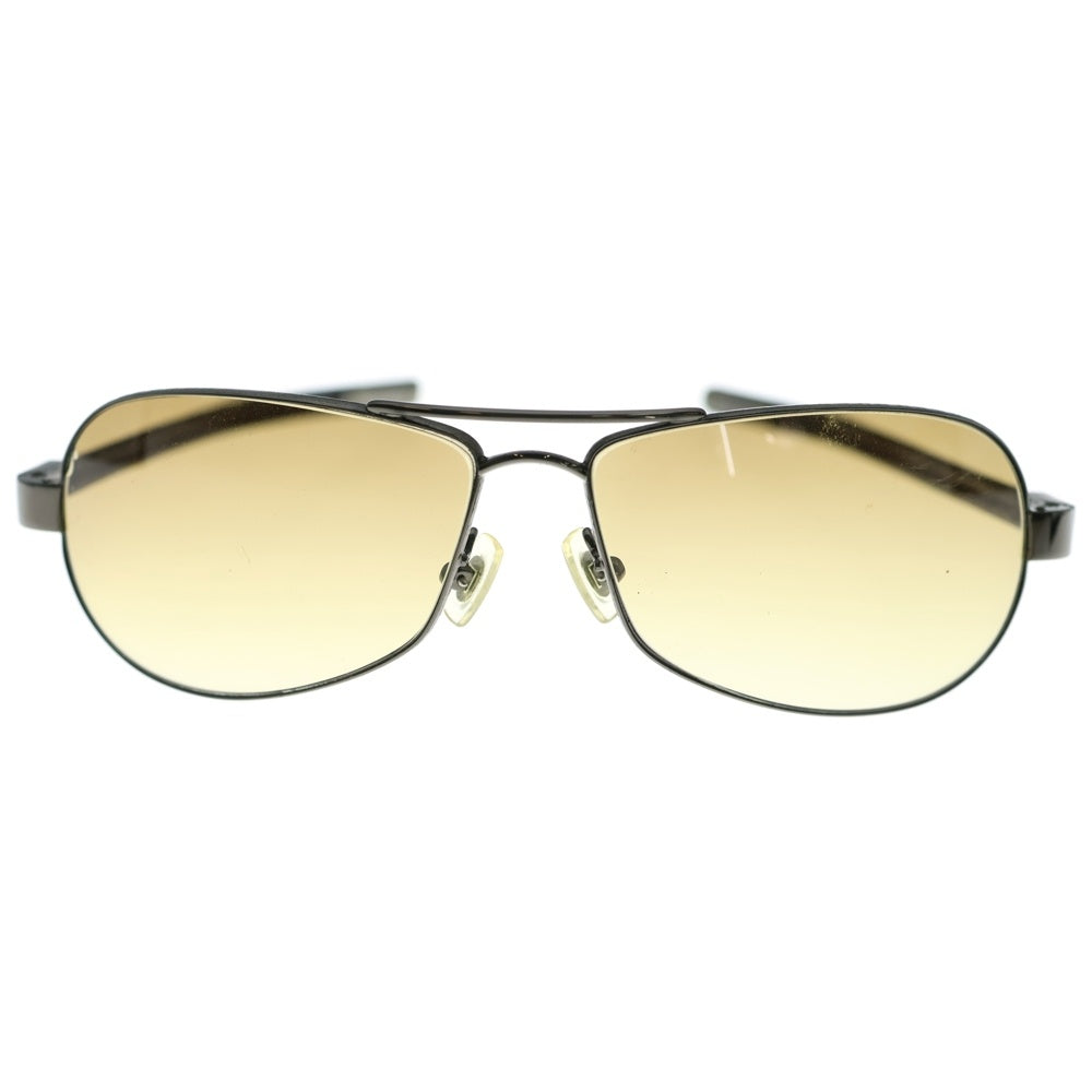 CHROME HEARTS(クロムハーツ) RED RIOT CHプラスレザーテンプル カラーレンズ ティアドロップ サングラス アイウェア 眼鏡 ブラウン/シルバー