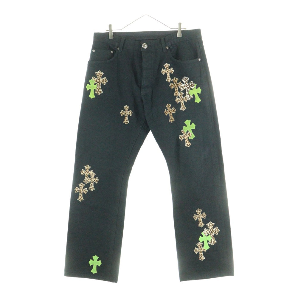 CHROME HEARTS(クロムハーツ) JEAN STRTLG FBRC クロスパッチ付きデニムパンツ