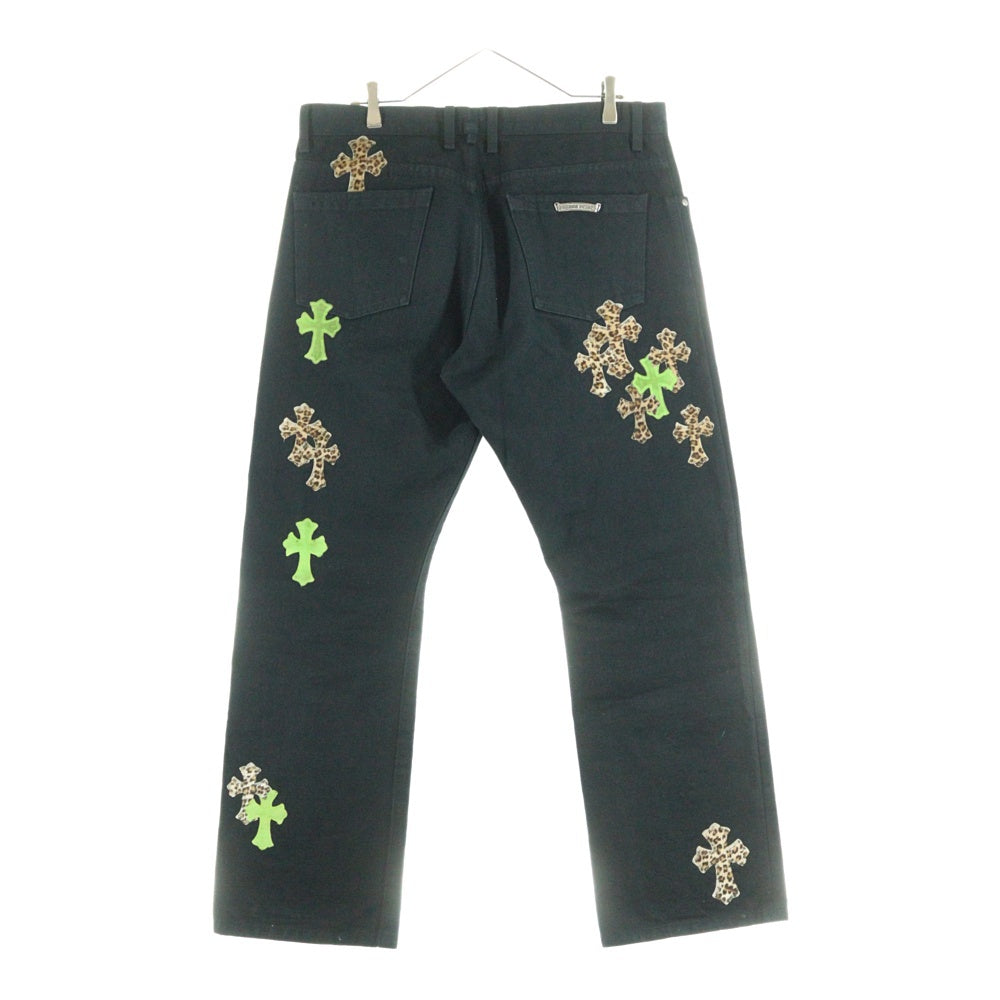 CHROME HEARTS(クロムハーツ) JEAN STRTLG FBRC クロスパッチ付きデニムパンツ