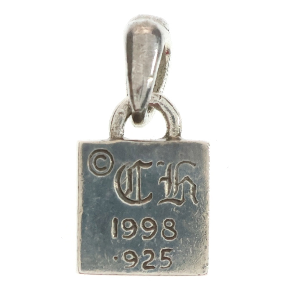 CHROME HEARTS(クロムハーツ) FRAMED CH PLUS 1DIA フレームドCHプラス 1ブラックダイヤ チャーム ネックレストップ