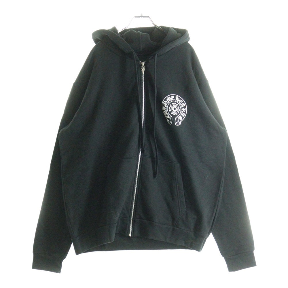 CHROME HEARTS(クロムハーツ) SWTSHRT HD ZIP 大阪限定バックホースシュープリントダガージップパーカー