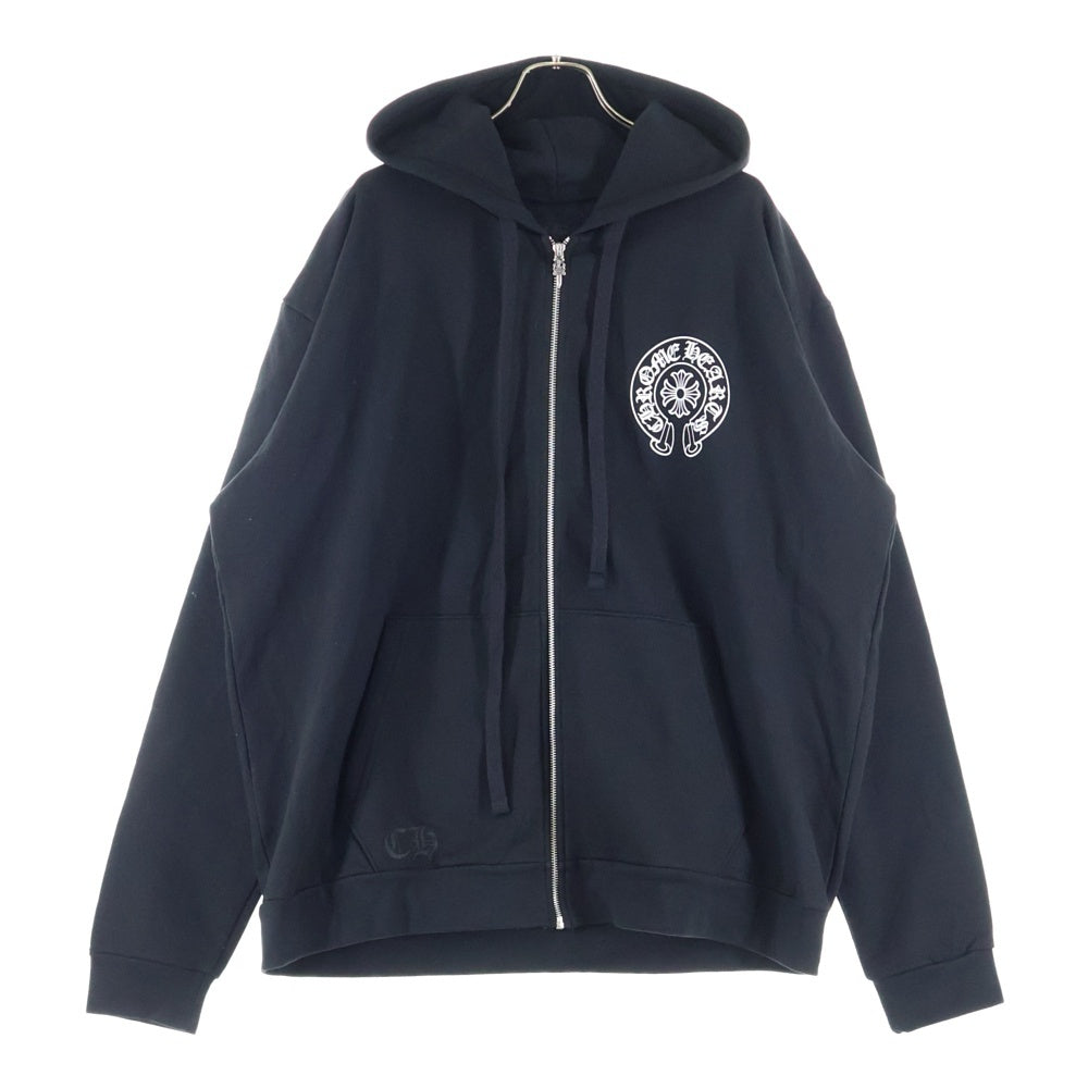 CHROME HEARTS(クロムハーツ) SWTSHRT HD ZIP ソウル限定バックホースシュープリントダガージップパーカー