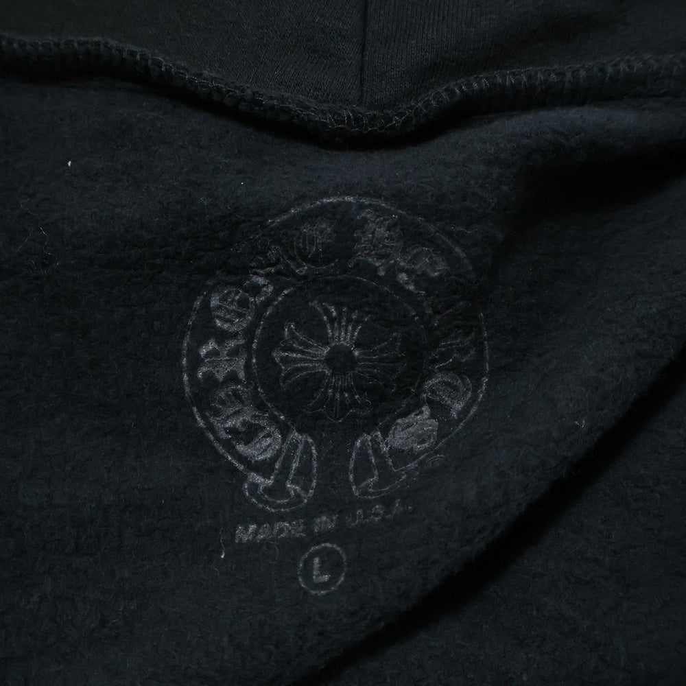 CHROME HEARTS(クロムハーツ) SWTSHRT HD ZIP ロンドン限定バックホースシュープリントダガージップパーカー