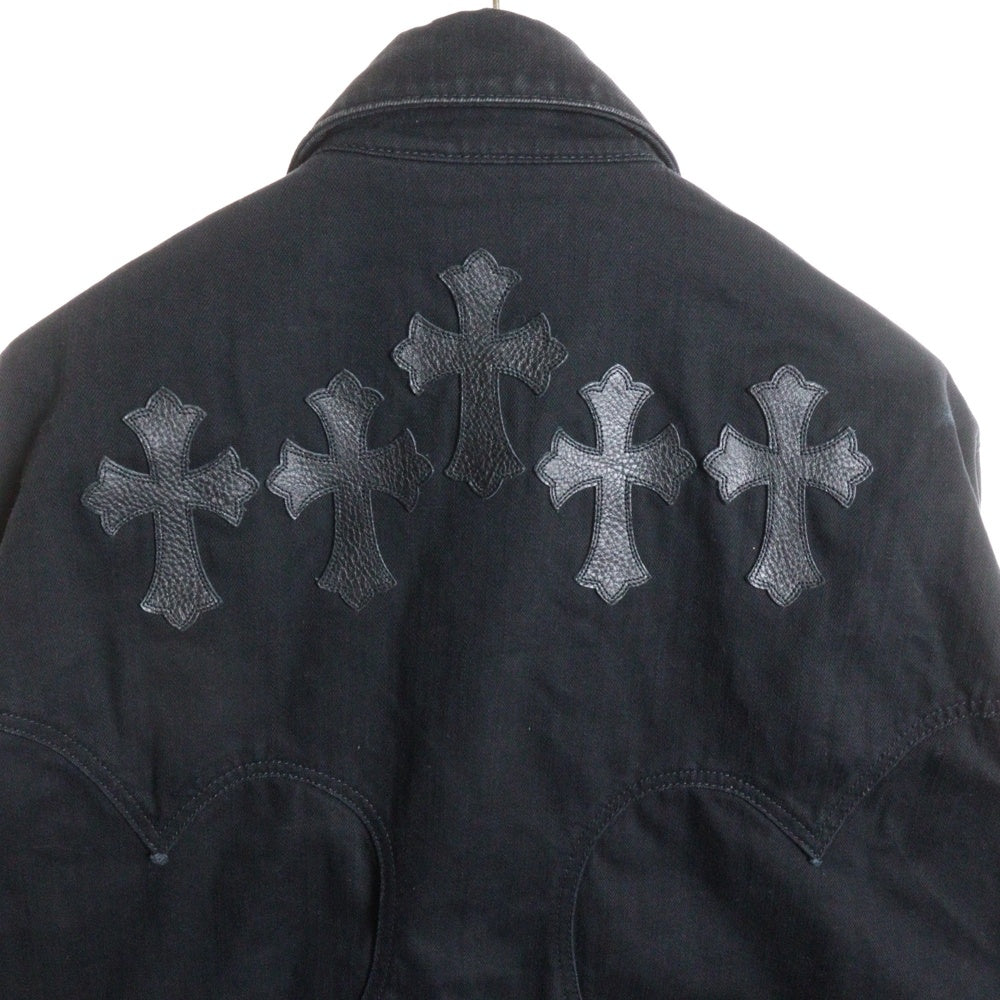 CHROME HEARTS(クロムハーツ) バックフレアニークロスパッチ Gジャンデニムジャケット