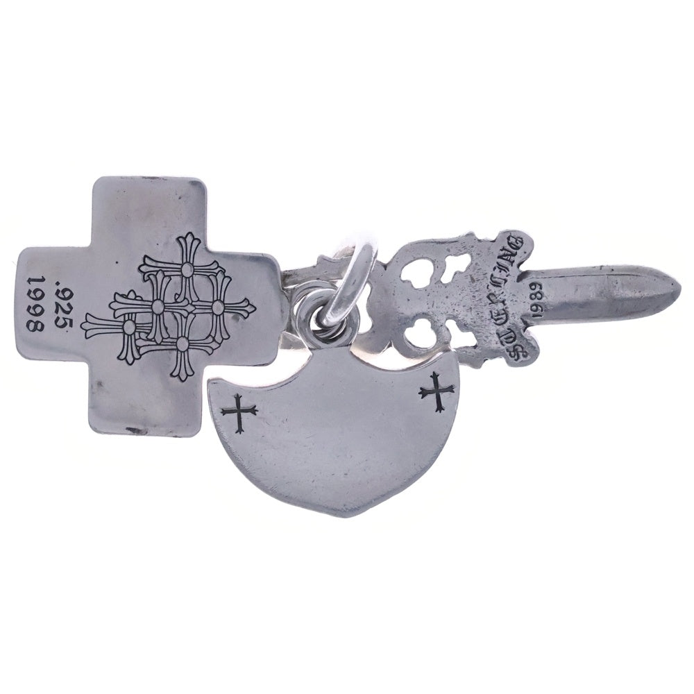 CHROME HEARTS(クロムハーツ) 3TRINKETS スリートリンケッツペンダント シルバーネックレストップ