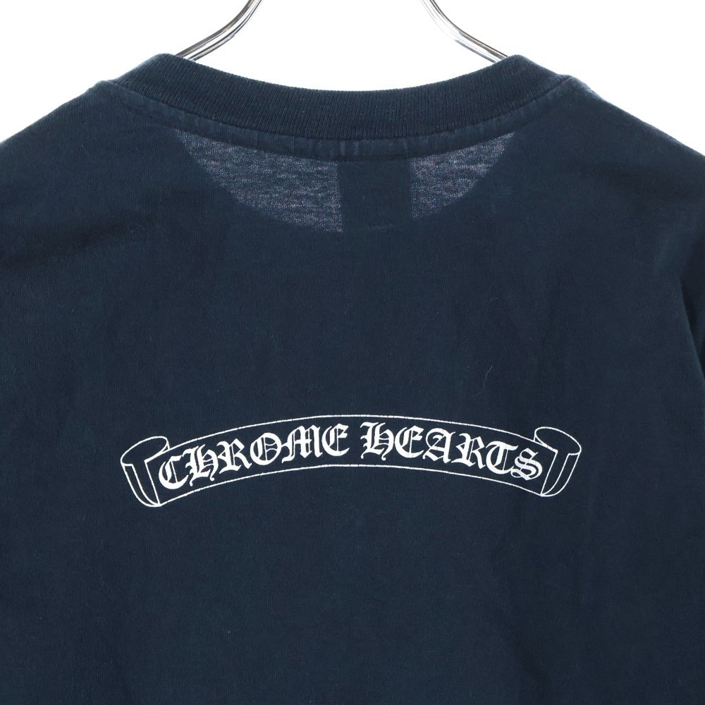 CHROME HEARTS(クロムハーツ) OLD オールドモデル バックスクロールラベル ダガープリント 長袖Tシャツカットソー ブラック
