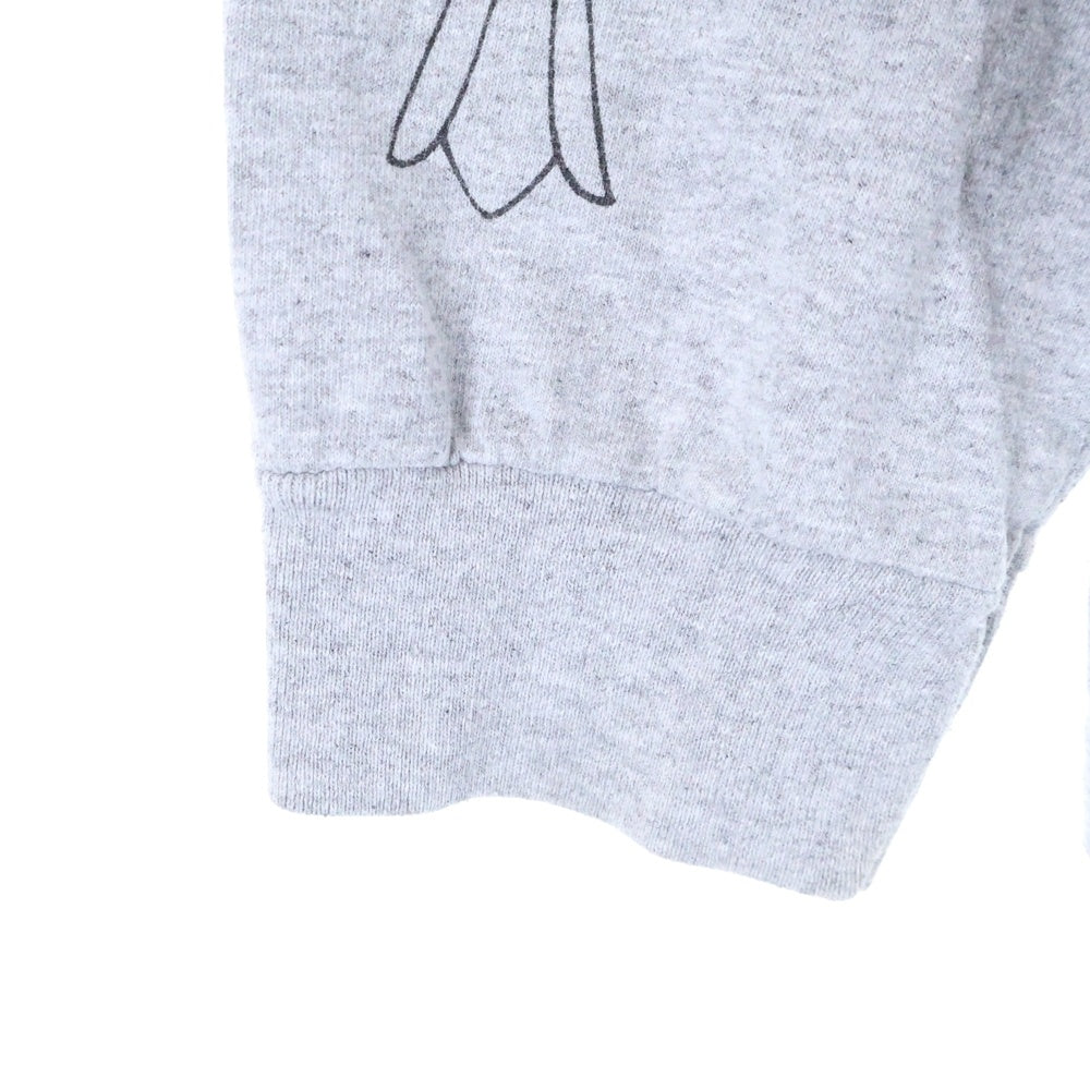 CHROME HEARTS(クロムハーツ) OLD Dagger logo L/S Tee オールドモデル ダガーロゴプリント長袖Tシャツ 長袖カットソー グレー