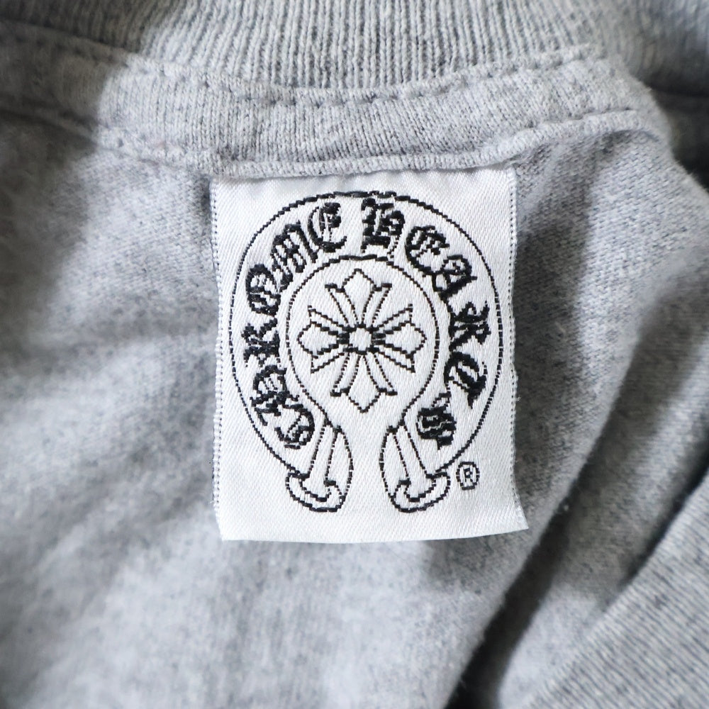 CHROME HEARTS(クロムハーツ) OLD Dagger logo L/S Tee オールドモデル ダガーロゴプリント長袖Tシャツ 長袖カットソー グレー