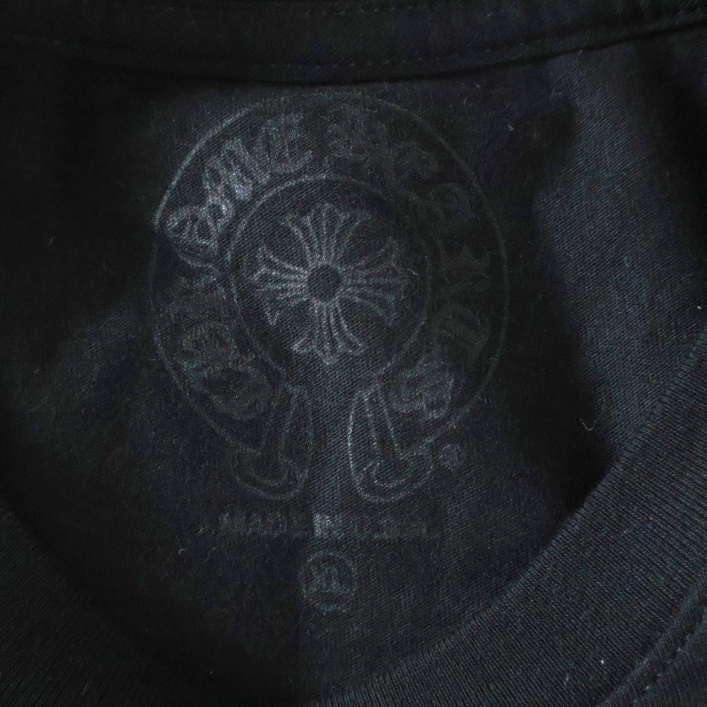 CHROME HEARTS(クロムハーツ) CH T-SHIRT スクロールラベルプリント クルーネック ポケット 半袖Tシャツ