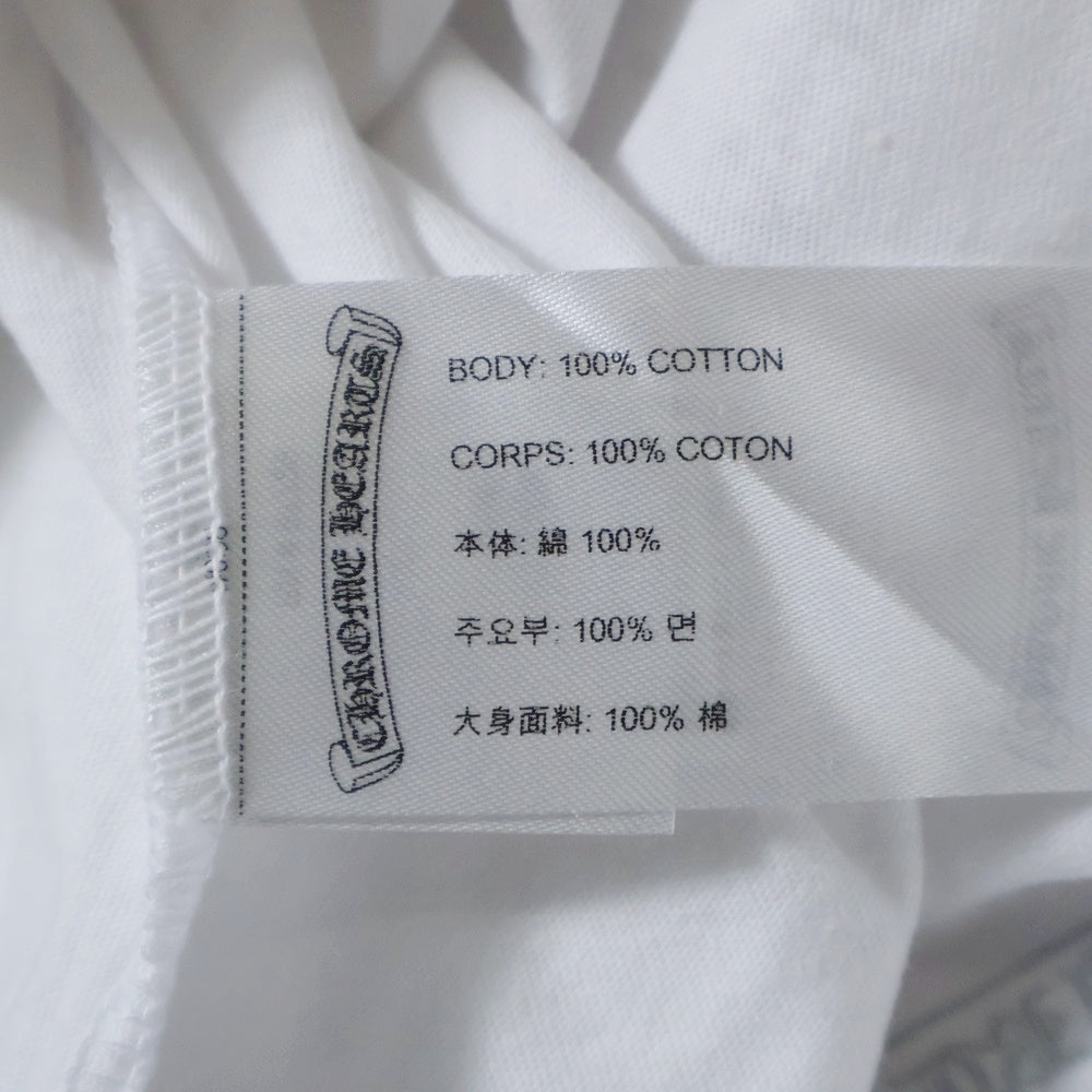 CHROME HEARTS(クロムハーツ) CH T-SHIRT スクロールラベルプリント クルーネック ポケット 半袖Tシャツ