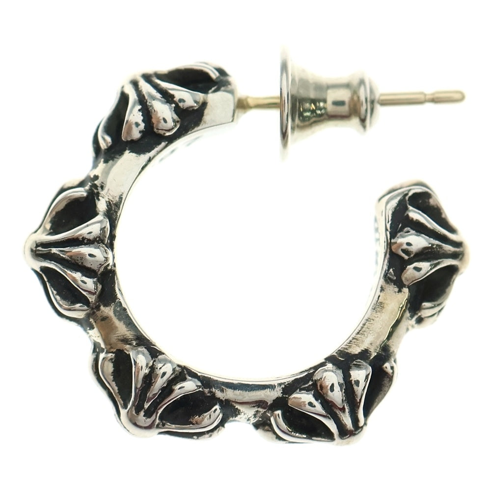 CHROME HEARTS(クロムハーツ) HOOP CROSS クロスバンド フープピアス シルバー BCA100
