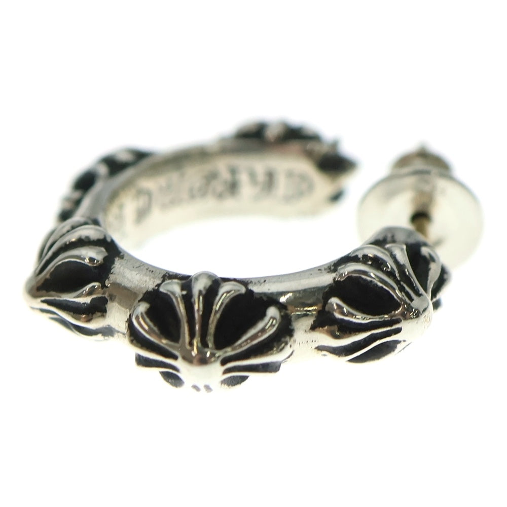 CHROME HEARTS(クロムハーツ) HOOP CROSS クロスバンド フープピアス シルバー BCA100