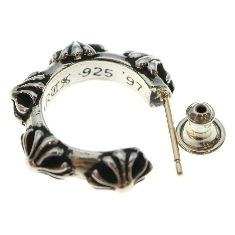 CHROME HEARTS(クロムハーツ) HOOP CROSS クロスバンド フープピアス シルバー BCA100