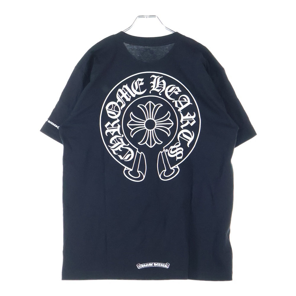 CHROME HEARTS(クロムハーツ) CHプラス バックホースシュー 半袖Tシャツ カットソー ブラック