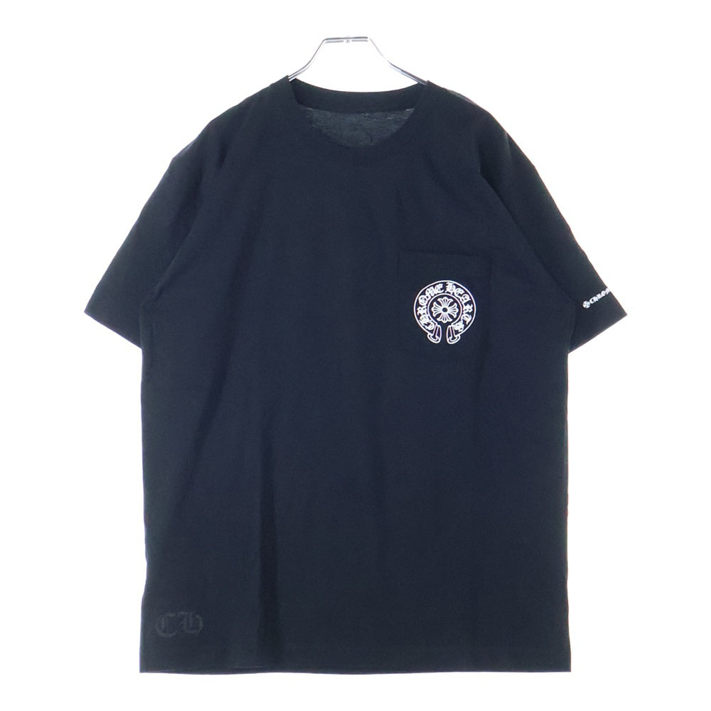 CHROME HEARTS(クロムハーツ) CHプラス バックホースシュー 半袖Tシャツ カットソー ブラック