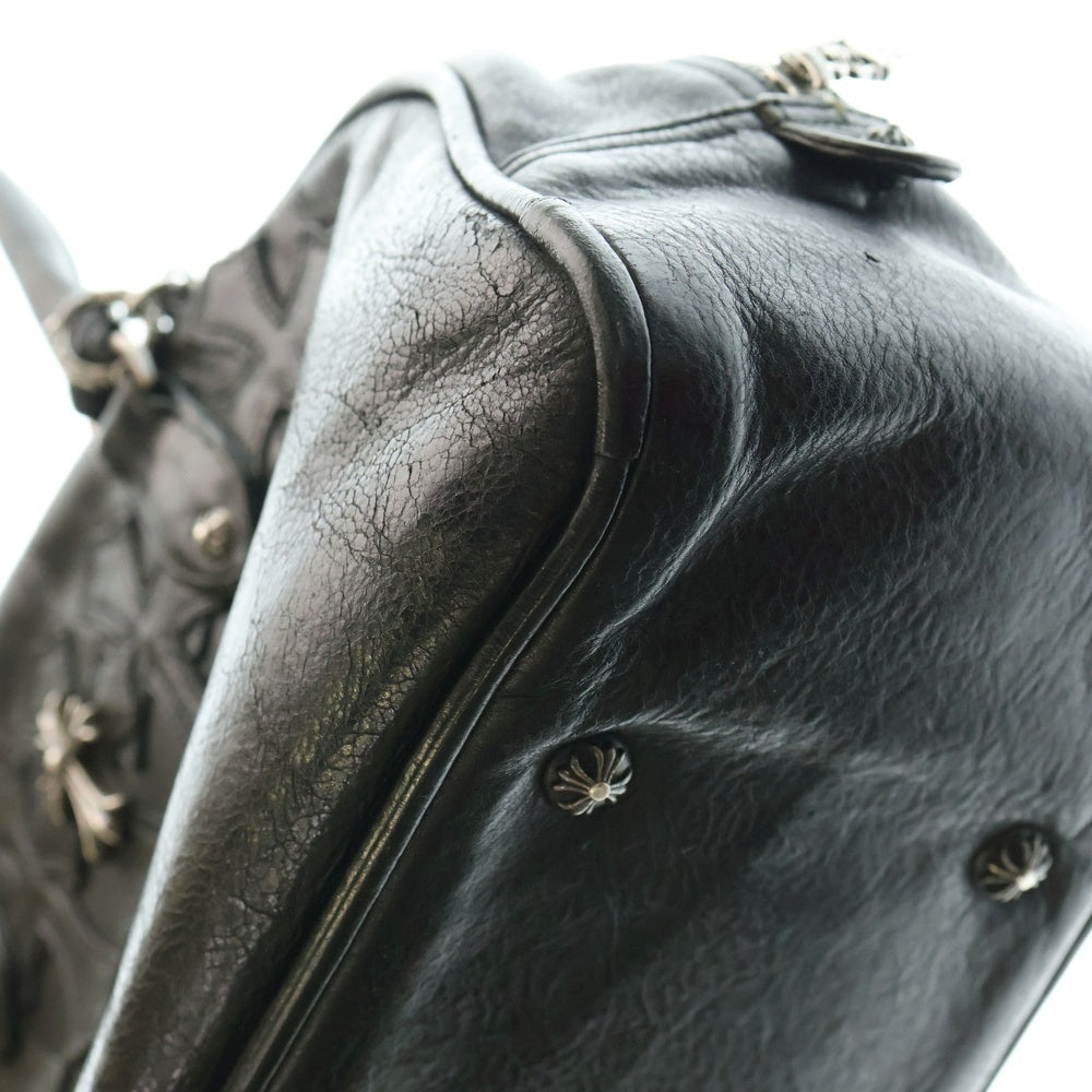 CHROME HEARTS(クロムハーツ) GYM SM ジムバッグ スモールCHクロス付きレザーハンドバッグ