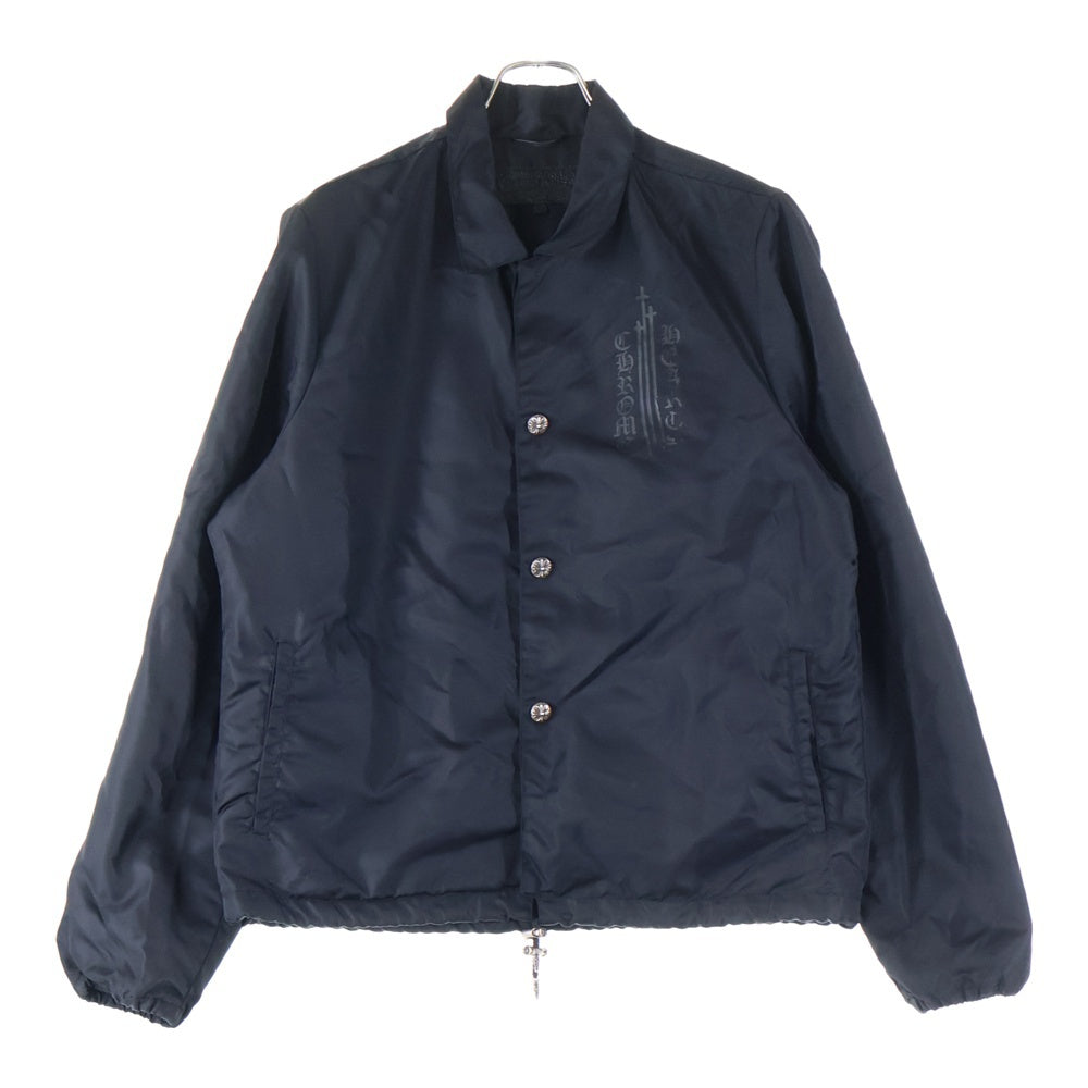 CHROME HEARTS(クロムハーツ) RIGGINS FBRC 英字プリントナイロンコーチジャケットブルゾンク