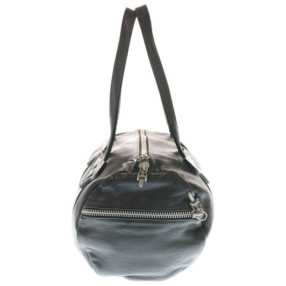 CHROME HEARTS(クロムハーツ) DUFFLE TINY タイニーダッフル ダガージップレザーボストンバッグ ブラック