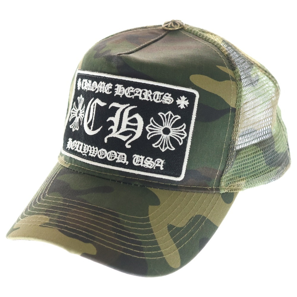 CHROME HEARTS(クロムハーツ) TRUCKER CAP CHパッチ メッシュトラッカーキャップ 帽子 カーキ