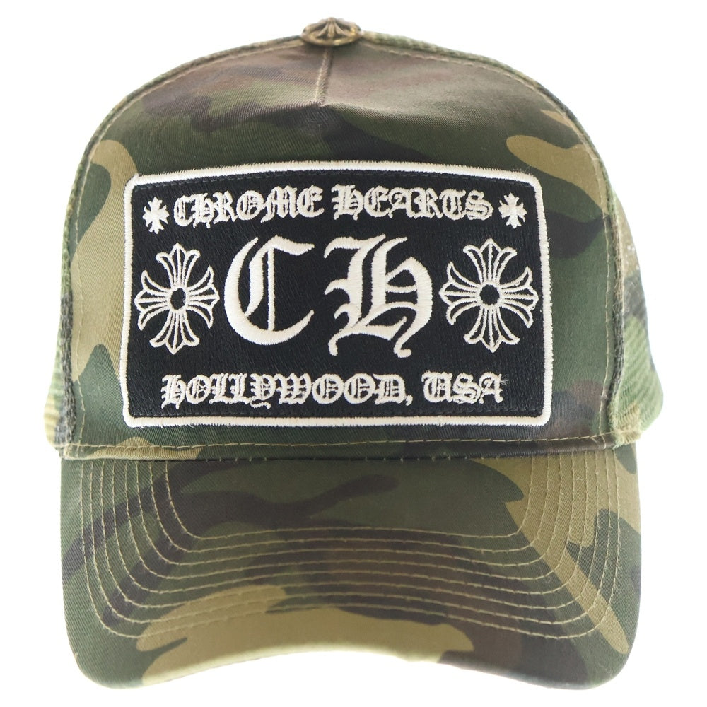 CHROME HEARTS(クロムハーツ) TRUCKER CAP CHパッチ メッシュトラッカーキャップ 帽子 カーキ