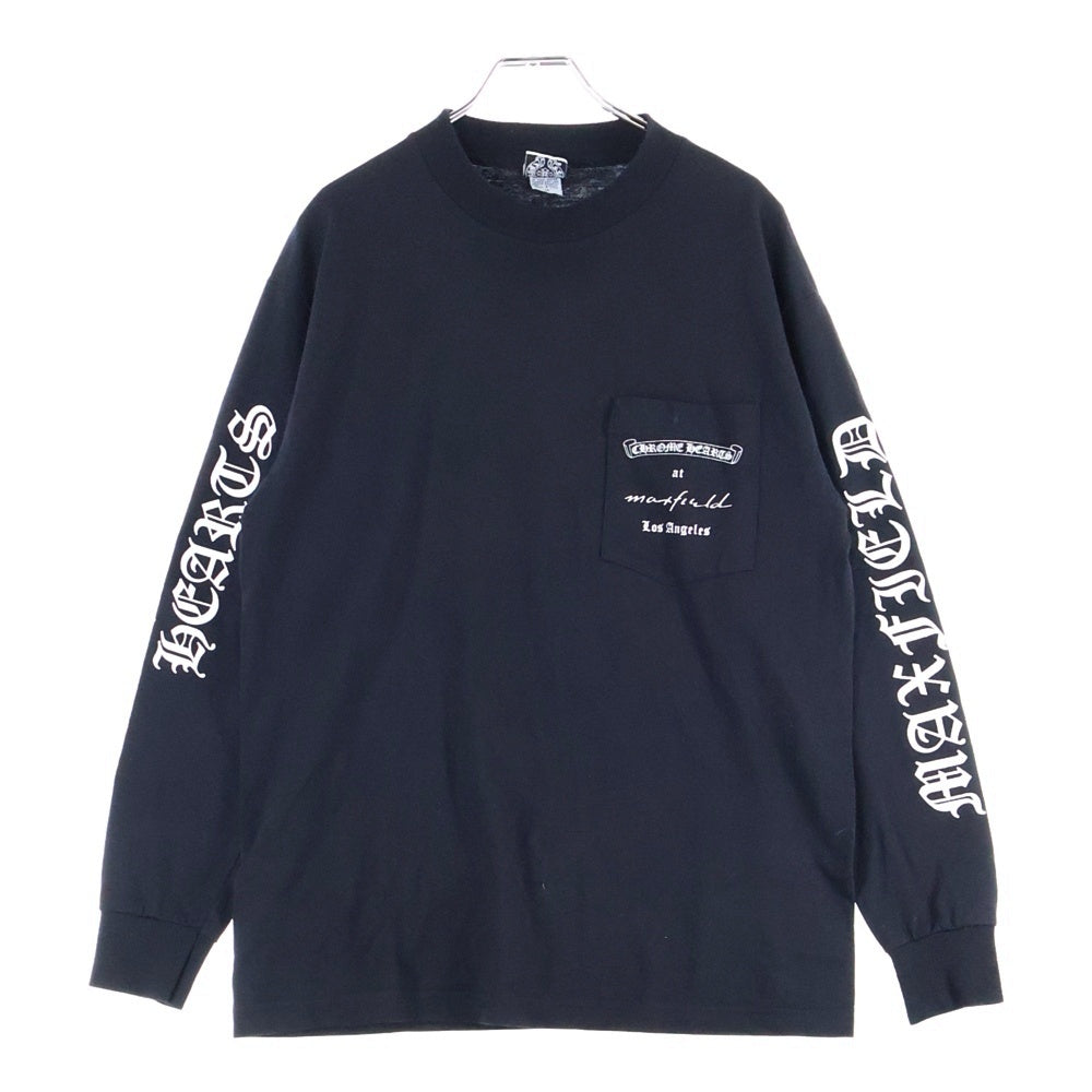 CHROME HEARTS(クロムハーツ) OLD ×max field Dagger L/S TEE オールドモデル マックスフィールド ダガープリント 長袖Tシャツ ブラック