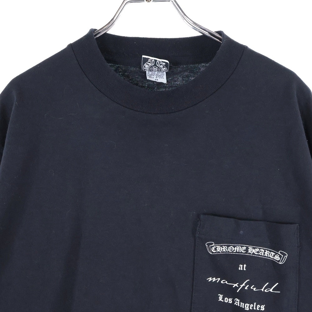CHROME HEARTS(クロムハーツ) OLD ×max field Dagger L/S TEE オールドモデル マックスフィールド ダガープリント 長袖Tシャツ ブラック