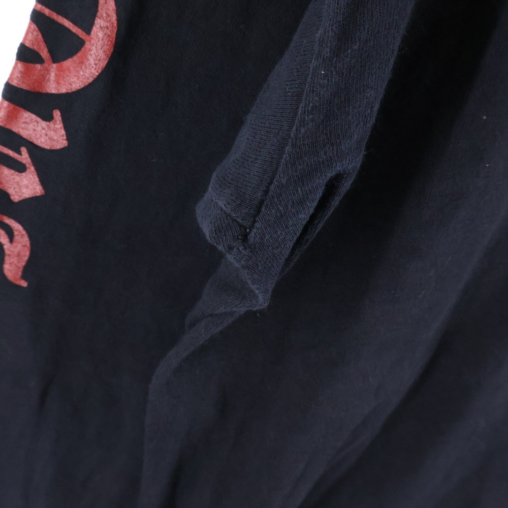 CHROME HEARTS(クロムハーツ) OLD Vertical Logo L/S オールド バーティカルロゴ バックプリント アーチロゴ 長袖Tシャツ カットソー レッド/ブラック