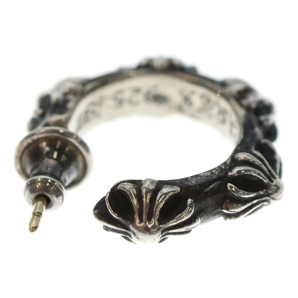 CHROME HEARTS(クロムハーツ) HOOP CROSS クロスバンド フープピアス シルバー BCA100