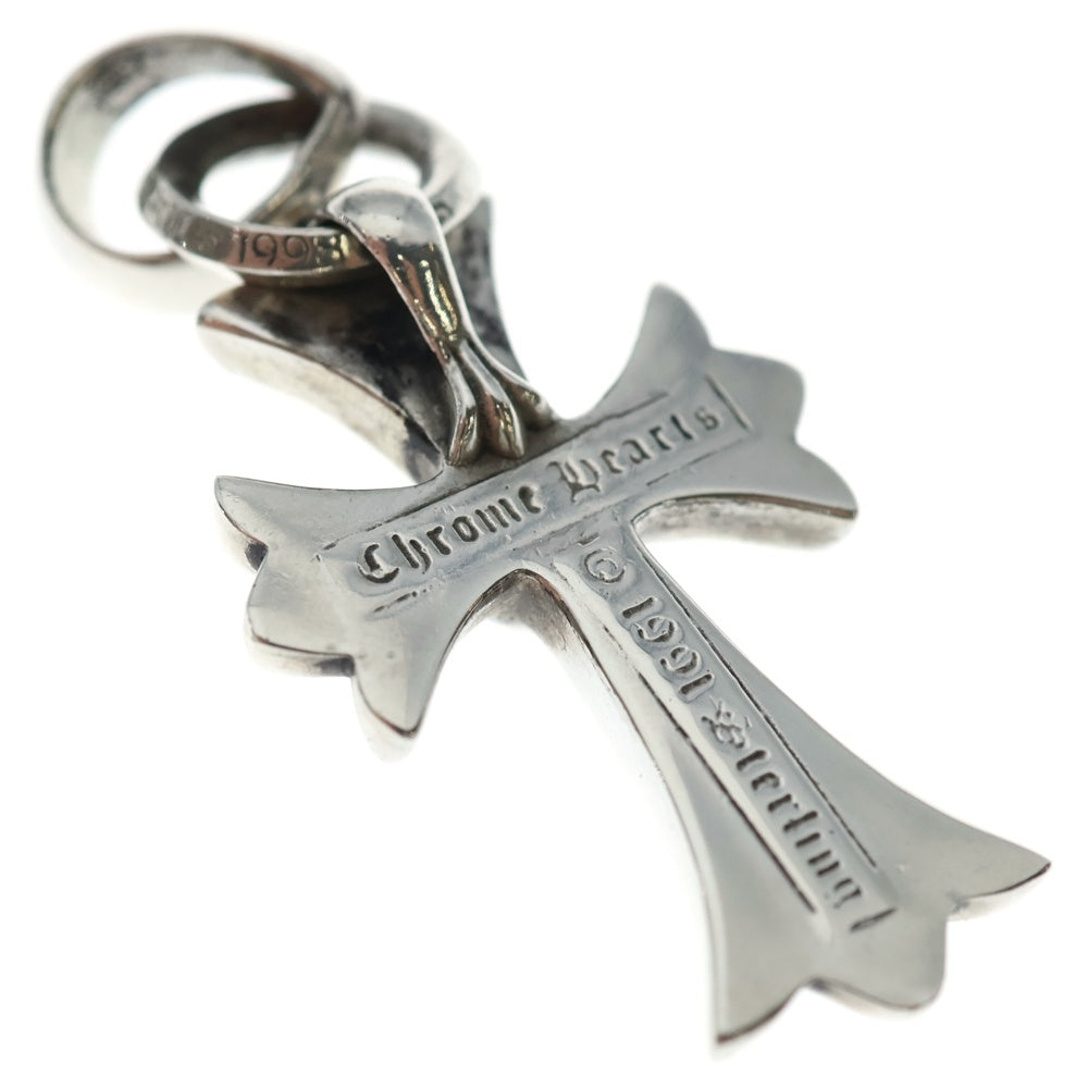 CHROME HEARTS(クロムハーツ) CH CRS SML W/BALE Wベイル スモールCHクロス ペンダントトップ シルバー BCA218