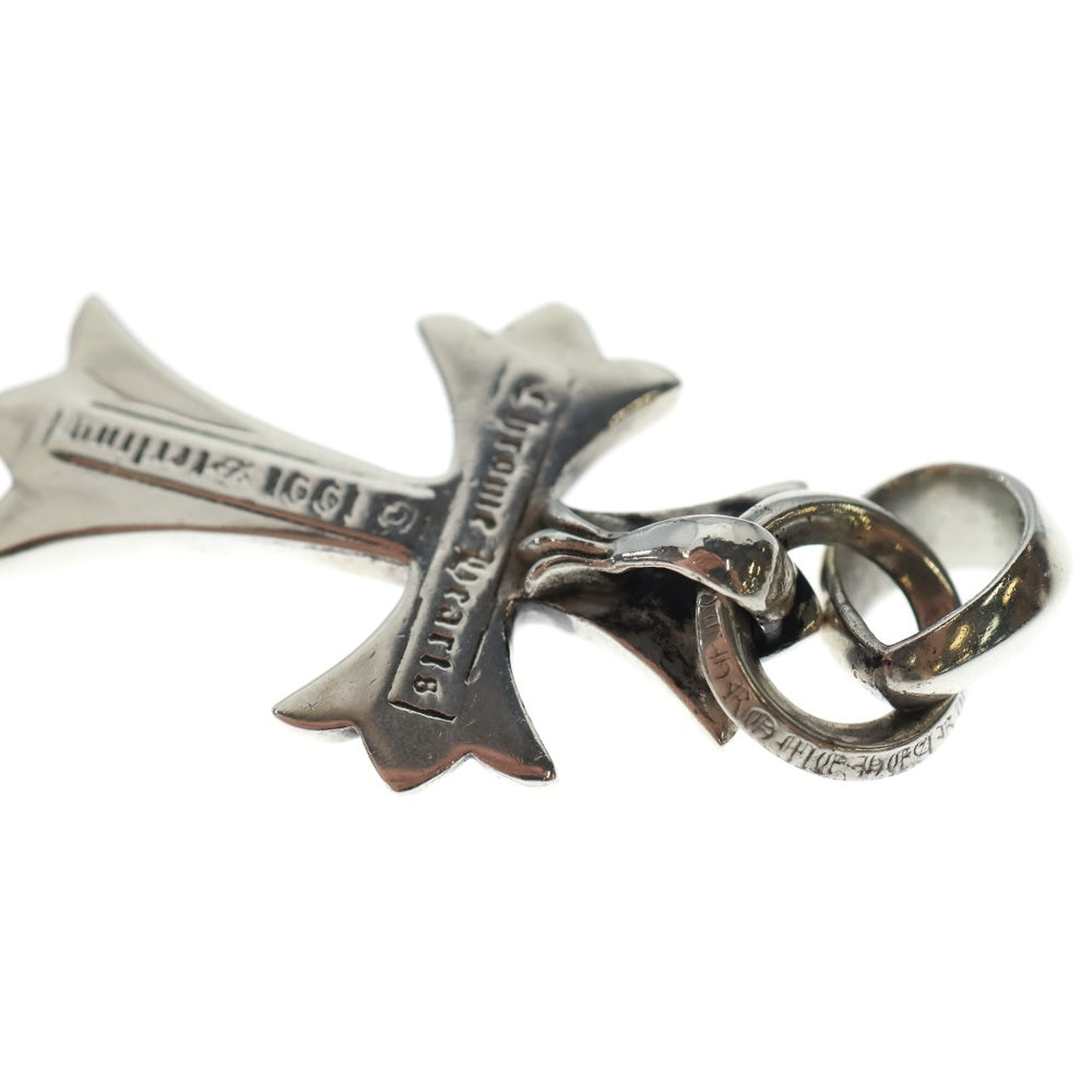 CHROME HEARTS(クロムハーツ) CH CRS SML W/BALE Wベイル スモールCHクロス ペンダントトップ シルバー BCA218