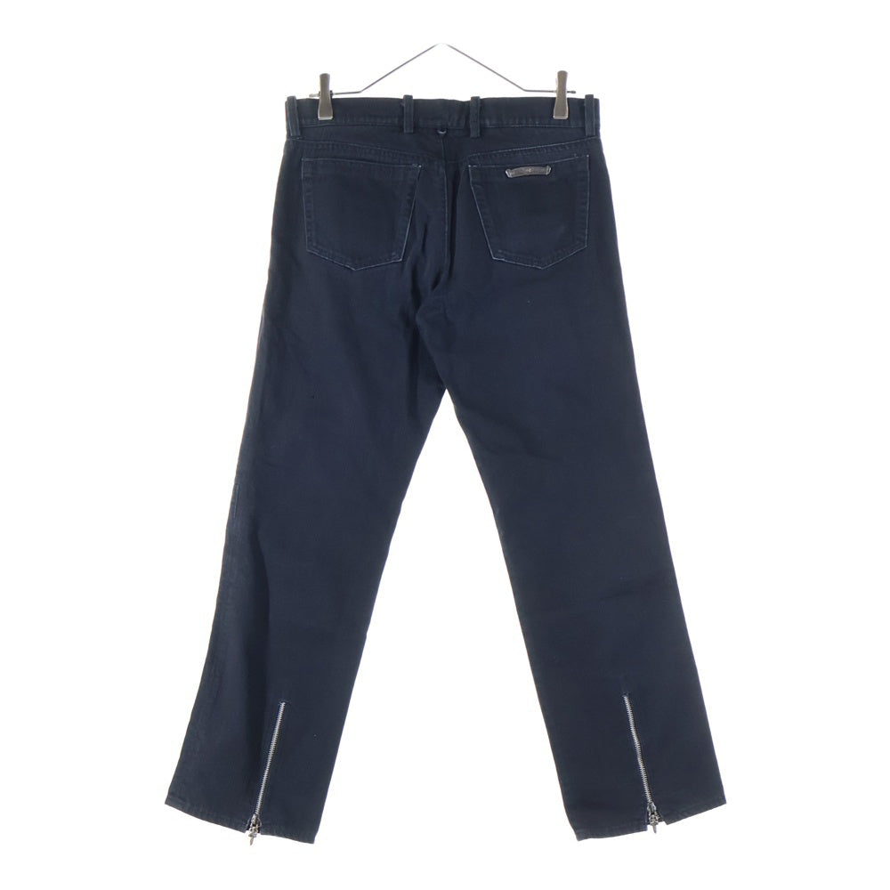 CHROME HEARTS(クロムハーツ) JEAN SL FLEURKNEE ダガージップフレアニーデニムパンツ