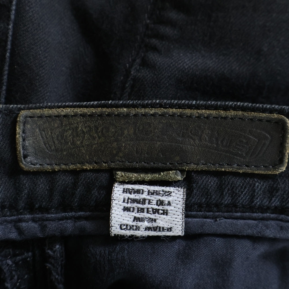 CHROME HEARTS(クロムハーツ) JEAN SL FLEURKNEE ダガージップフレアニーデニムパンツ