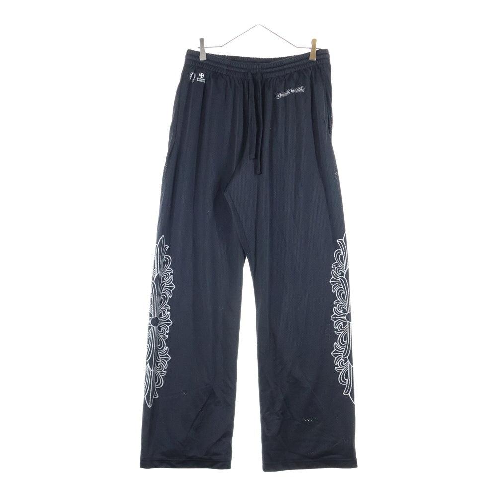 CHROME HEARTS(クロムハーツ) MESH VARSITY PANTS CHプリント メッシュ ロングパンツ ブラック