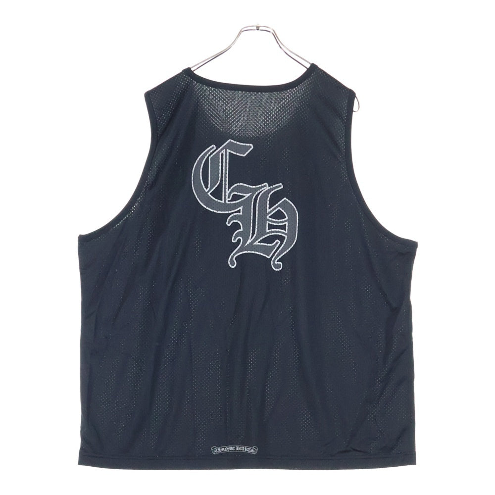 CHROME HEARTS(クロムハーツ) MESH WARM UP JERSEY リバーシブルCHロゴプリントメッシュタンクトップ ブラック