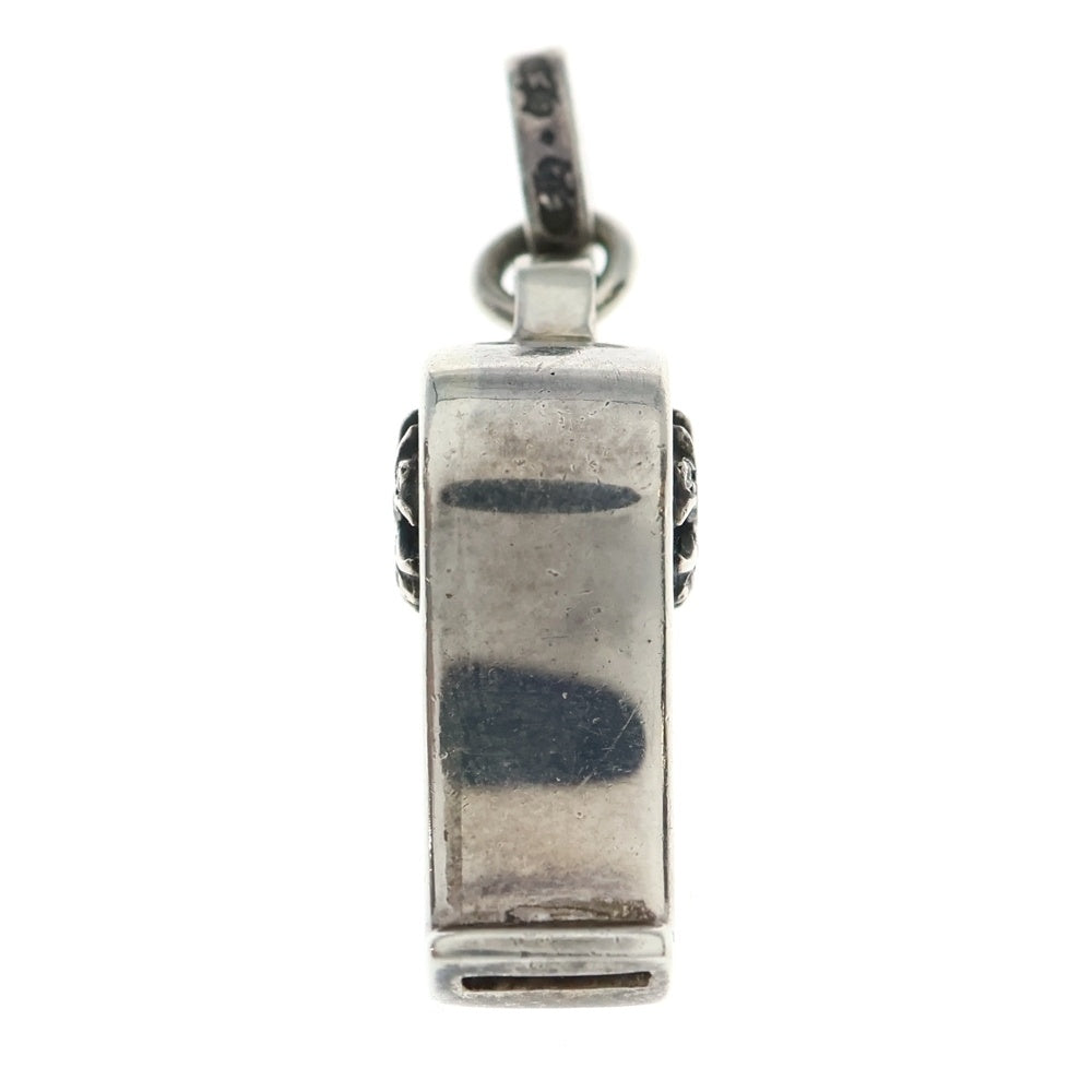 CHROME HEARTS(クロムハーツ) WHISTLE TNY P/D タイニーホイッスルチャーム パヴェダイヤモンド シルバーネックレストップ