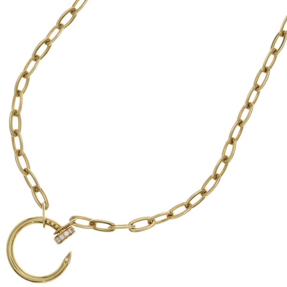 Cartier(カルティエ) K18YG JUSTE UN CLOU NECLACE ジュストアンクル ハーフダイヤネックレス イエローゴールド