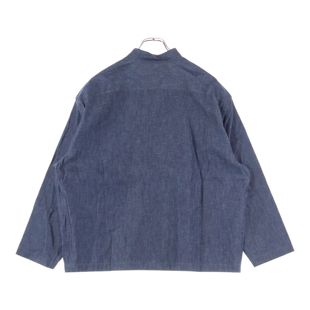 HERMES(エルメス) マディソンカラー シャツブルゾン H456120HE6042 ブルー