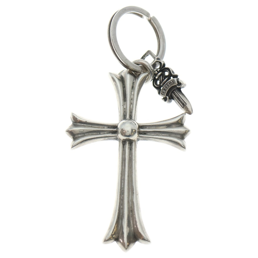 CHROME HEARTS(クロムハーツ) CH CRS LG&No5 DGGR ラージクロス#5ダガーキーリング シルバーキーリング