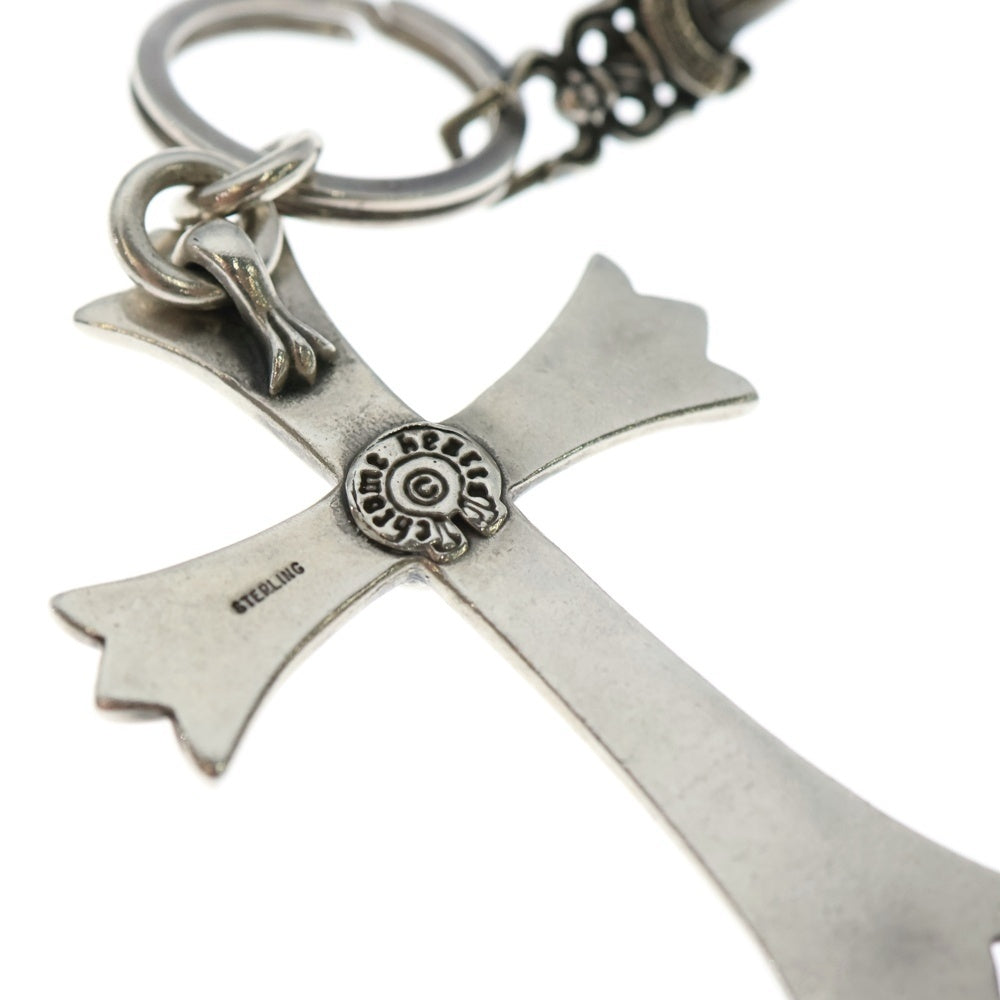 CHROME HEARTS(クロムハーツ) CH CRS LG&No5 DGGR ラージクロス#5ダガーキーリング シルバーキーリング