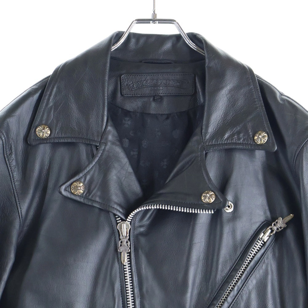 CHROME HEARTS(クロムハーツ) JJ DEAN JJディーン ダガージップライダースレザージャケット ブラック JVP