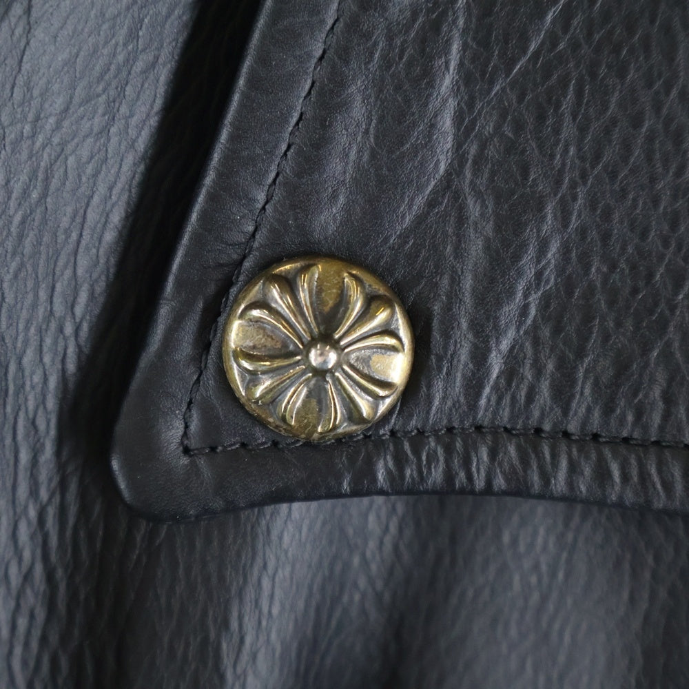 CHROME HEARTS(クロムハーツ) JJ DEAN JJディーン ダガージップライダースレザージャケット ブラック JVP